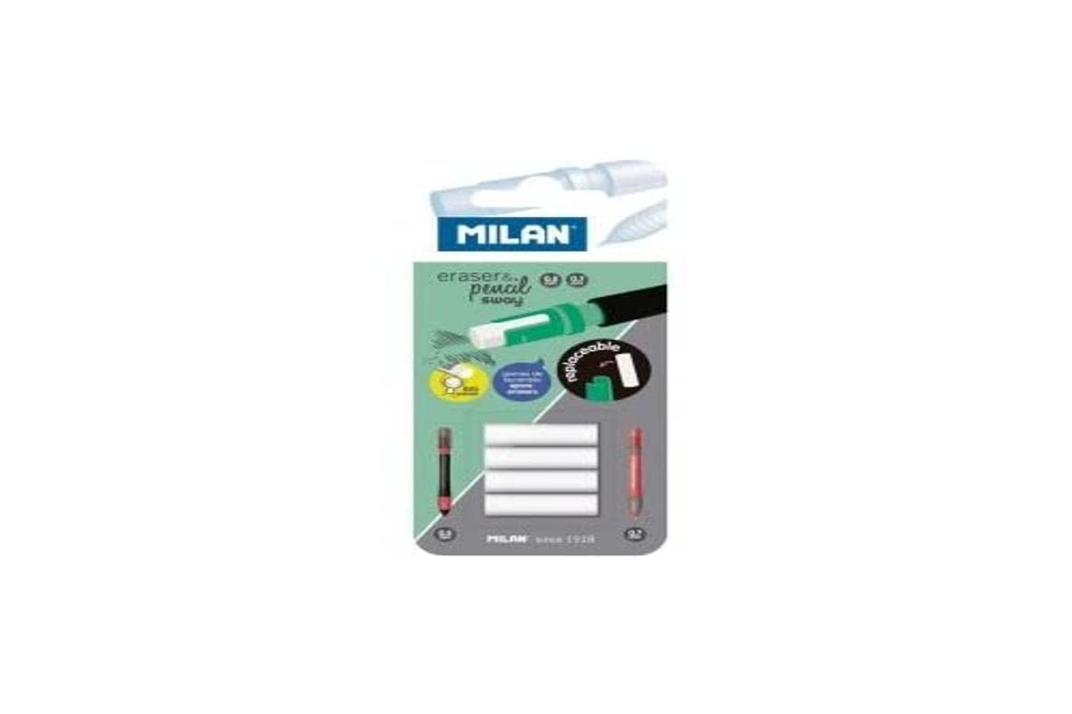 Milan Blister 4 gomas de recambio para portaminas Sway