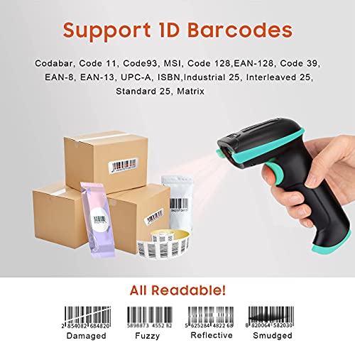 Tera Barcode Scanner Wireless Versatile 2in1 (2.4Ghz Wireless+USB 2.0