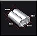 WeiMeet 200 Pieces Aluminum Crimping Loop Sleeve Cable Crimp for 1/8