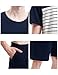 Suntasty Men's Summer Sleepwear Lounge Set Stripe Short Sleeve Pajamas Top with Solid Shorts Blue XL