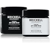 Brickell Men
s Day and Night Anti Aging Cream Routine, Natural and Organic, Unscented, Skincare Gift Set
