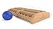 Wood Foot Massager Roller - Dual Wood Massager For Plantar Fasciitis & FREE Reflexology Ball For Heels Included - Best Pain Relief Kit
