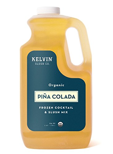 Kelvin Slush Co. - Piña Colada - Organic Frozen Cocktail & Slush Mix - Award-Winning Slush Machine & Blender Mix, Bars, Restaurants, At Home (64 oz bottle) - Thumbnail 5