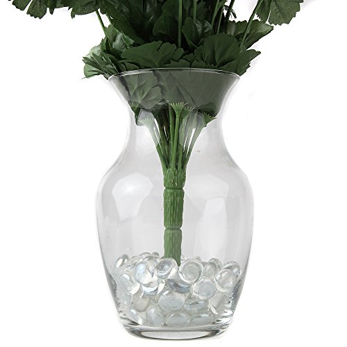 HomeX Decorative Glass Beads, Vase Filler Beads. Flat Bottom (1 lb bag