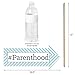 Big Dot of Happiness Funny Blue and Silver - Hello Little One - Boy Baby Shower Photo Booth Props Kit - 10 Piece