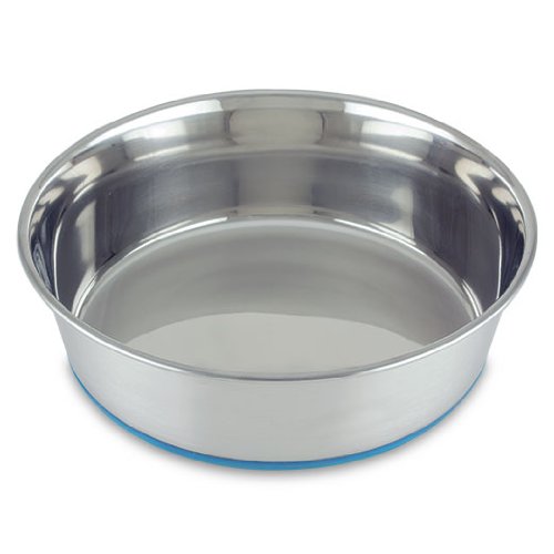 INDIPETS INC Premium Heavy Pet Dish with Silicon Base 4 Qt