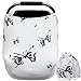 Nursing Covers for Baby Boys and Girls Butterfly Printing with Pouch Versatile Stretchy Babies Car Seat Covers Protector Infant Stroller Canopy for Travel Breastfeeding Covers Shopping Cart Cover