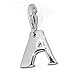 SilberDream Charm letter A 925 Sterling Silver Pendant Lobster Clasp FC70A