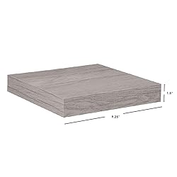Home Basics Floating Wall Shelf Washed Grey