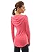 PattyBoutik Women's Hoodie Curve Hem Tunic Top