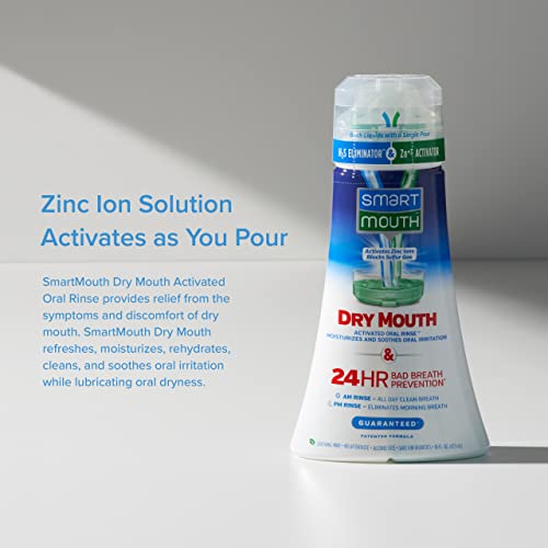 SmartMouth Dry Mouth Activated Mouthwash & Tongue Cleaner, Dry Mouth