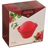 Deluxe Pomegranate Deseeder Tool, Easy Seed Removal - Red