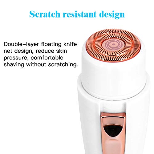 Facial Hair Remover for Women，Precision Hair Eyebrow Trimmer USB Shaver Cordless, Epilator for Face Lip Body Chin and Cheek - Thumbnail 4