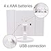 [Valentine's Day Gift] Lighted Vanity Makeup Mirror, HAMSWAN Beauty Mirror Touch Screen LED Foldable 180 Degree Rotation 1X 2X 3X Magnifying Mirror for Home Beauty Improvement