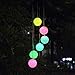 Easest Changing Colors Solar Power Mobile Wind Chime Spinner Lights Waterproof Windchime Outdoor Decorative Mobiles Hanging Ball Solar LED Lights for Patio, Yard,Garden,Pathway Lighting Decoration