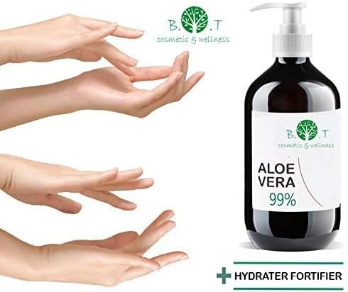 B.O.T cosmetic & wellness - 100% Pure Aloe Vera Gel, Transparent gel, 1000 ml 35.19 fl oz - Image 3