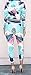 Lovaru Women's Hawaii Coconut Printing 2 Piece Jacket Suit Sky Blue