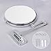 SONGMICS 5x Magnifying Wall Mount Makeup Mirror 8 Inch Two-Sided Swivel Extendable Bathroom Mirror Chrome UBBM513