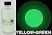 Yellow-Green Glow in the Dark Pigment Powder (ENCAPSULATED)(0.5 Oz / 14.18 Grams) LONGEST LASTING GLOW IN THE DARK POWDER. RECOMMENDED FOR ALL COLORLESS MEDIUM. INK. PAINT. PLASTIC RESIN. GLASS.etc