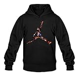 Simshirt Men's Michael Jordan Logo Hoodie Sweatshirt