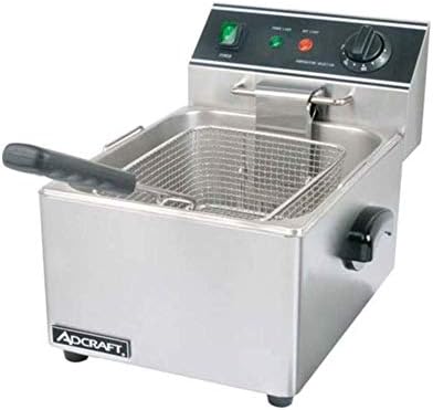 Adcraft Countertop Stainless Steel Single Tank Deep Fryer, 11-3/4" x 16" x 11-1/4" inch -- 1 each