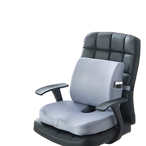 Buy CompuClever Memory Foam Seat Cushions and Lumbar Support Provides
