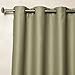 Best Home Fashion Wide Width Thermal Insulated Blackout Curtain - Antique Bronze Grommet Top - Olive - 80