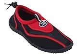 Brand New Women's Red & Black Athletic Water Shoes Aqua Socks Size 7