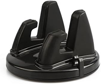 Small Car Phone Mount, Anti-skid Base Car Holder with Strong Sticky Gel Pad and 360° Rotation Cradle for Car Dashboard Cellphone GPS Stand Holder