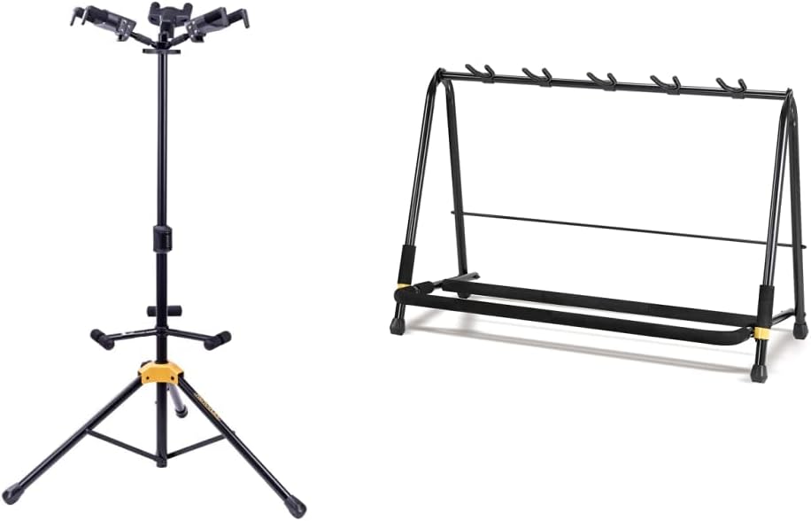 Hercules GS432BPLUS Auto Grip Triple Guitar Stand & Stands GS525B 5