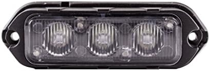 Sirennet Micro 3 LED Surface Mount Lighthead - Amber