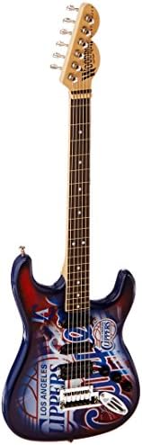 Woodrow Guitar by The Sports Vault NBA Los Angeles Clippers Mini Collectible Guitar, 10-Inch x 3-1/4-Inch, Blue