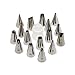 AIKVSXER Best 16 Piece Nozzles Stainless Piping Steel Cake Decorating Tube Tips Set for Cake Decoration with Hinged Storage Box for Cupcake & Cookie Decoration by UMTline