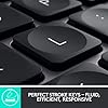 Logitech MX Keys Advanced Wireless Illuminated Keyboard, Tactile responsive Typing, Backlighting, Bluetooth, USB-C…