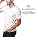 LAPASA Men's Short Sleeve Cotton Stretch Undershirts V-Neck T-Shirts Solid Plain Tees 2 Pack M06