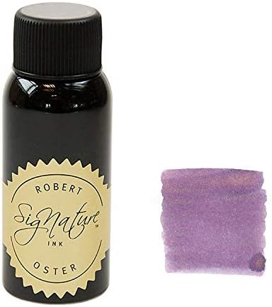 Robert Oster Violet Dreams - Purple Signature Fountain Pen Ink Bottle With Shimmer 50ml Shake 'N' Shimmy Non Toxic Dye Based Ink For Dip & Fountain Pens Plastic Bottle Made In Australia 15517