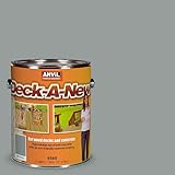 Anvil Deck-A-New Rejuvenates Wood & Concrete Decks Premium Textured Resufacer, Driftwood, 1 Gallon
