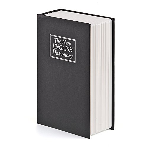 ALLOMN Book Safe Combination Lock, Dictionary-Shaped Money Box Hidden Secret Security Lock-up Piggy Bank Keys Coins Cash Money Jewellery Hidden Safe