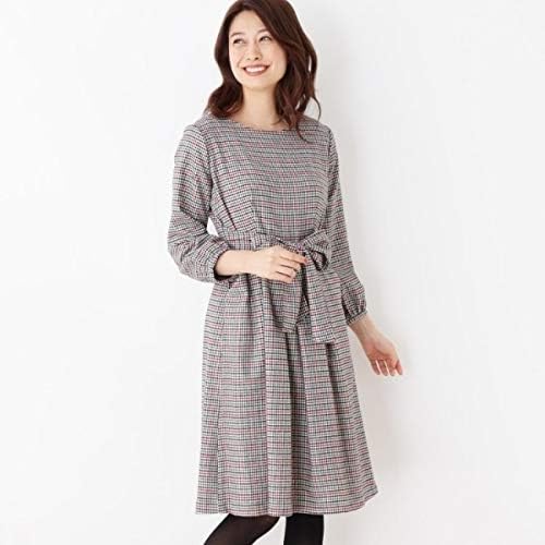 Amazon Co Jp スープ Soup ワンピース ウインドウ グレンチェック ワンピース ワインレッド 263 11 L 服 ファッション小物