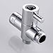 KES BRASS Shower Arm Diverter Valve Bathroom Universal Shower System Component Replacement Part for Hand Held Showerhead and Fixed Spray Head, Chrome, PV4