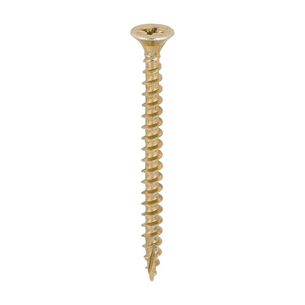 TIMCO C2 Strong-Fix Multi-Purpose Premium Countersunk Gold Woodscrews - 5.0 x 60 - Box of 200