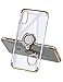 Yoopake iPhone XS Max Case Clear Slim Fit Ultra Thin Cover with Grip Ring Holder Stand (360° Rotatable) and Magnetic back for Car Mount, Protective Phone Case for iPhone XS Max (Newly Released) - Gold