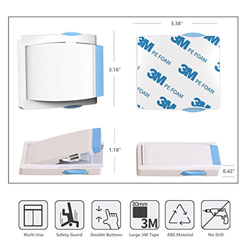 Sliding Glass Door Child Lock - OKEFAN 4 Pack Baby Safety Slide Window Locks for Kids Proof Patio Cl - //coolthings.us