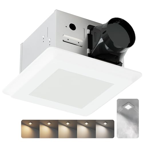 JULLISON Bathroom Fan with Light