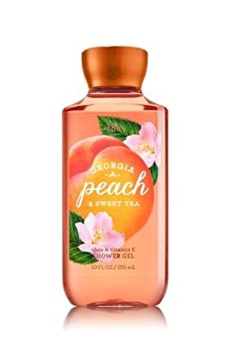 Bath & Body Works Georgia Peach Tea Shower Gel - Peach and Sweet Tea Scented Body Wash - 10 oz bottle - discontinued fragrance