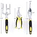 SONGMICS 8 Piece Garden Tool Set Includes Garden Tote Folding Stool and 6 Hand Tools w/ Heavy Duty Cast-aluminum Heads Ergonomic Handles UGGS40L