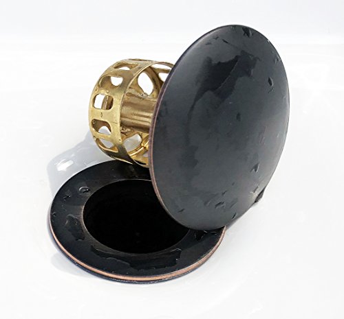 Push button drain stopper anti-clogging,pop up drin with overflow ORB/oil rubbed bronze - Thumbnail 7
