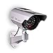 Relee Bullet Dummy Fake Surveillance Camera Security CCTV Dome Camera Outdoor with Solar Panel and Battery