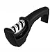 Gelindo 3 Stage Knife Sharpener - Ceramic, Coarse and Fine - Rubberized Base- Best for Combat, Carving, Fillet, Pocket Knives & More