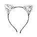 Glitter Cat Ears Headbands for Girl – AWAYTR 6Pcs Rhinestone Kitty Cats Hair Hoop Lace Cat Ears Hairband Hair Accessories for Girls (6PC)